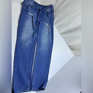Womens Unbranded Jeans Distressed Skinny Stretch JEANS Size Large ( 31 X 28)